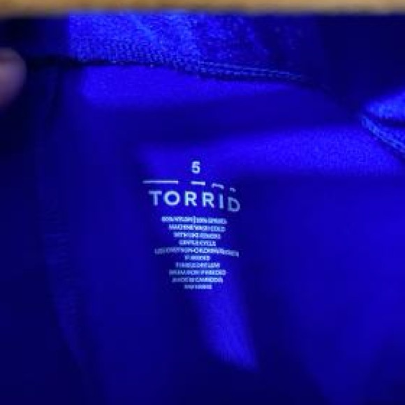 Torrid Women's Electric Blue Bike Shorts - Picture 3 of 3